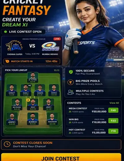 ProPlaypaga (ProPlay paga) fantasy cricket & matchday visual 3